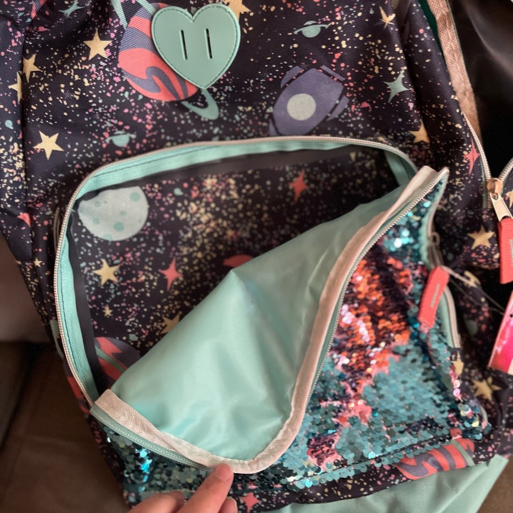 Girls flip sequin backpack - Picture 3 of 3